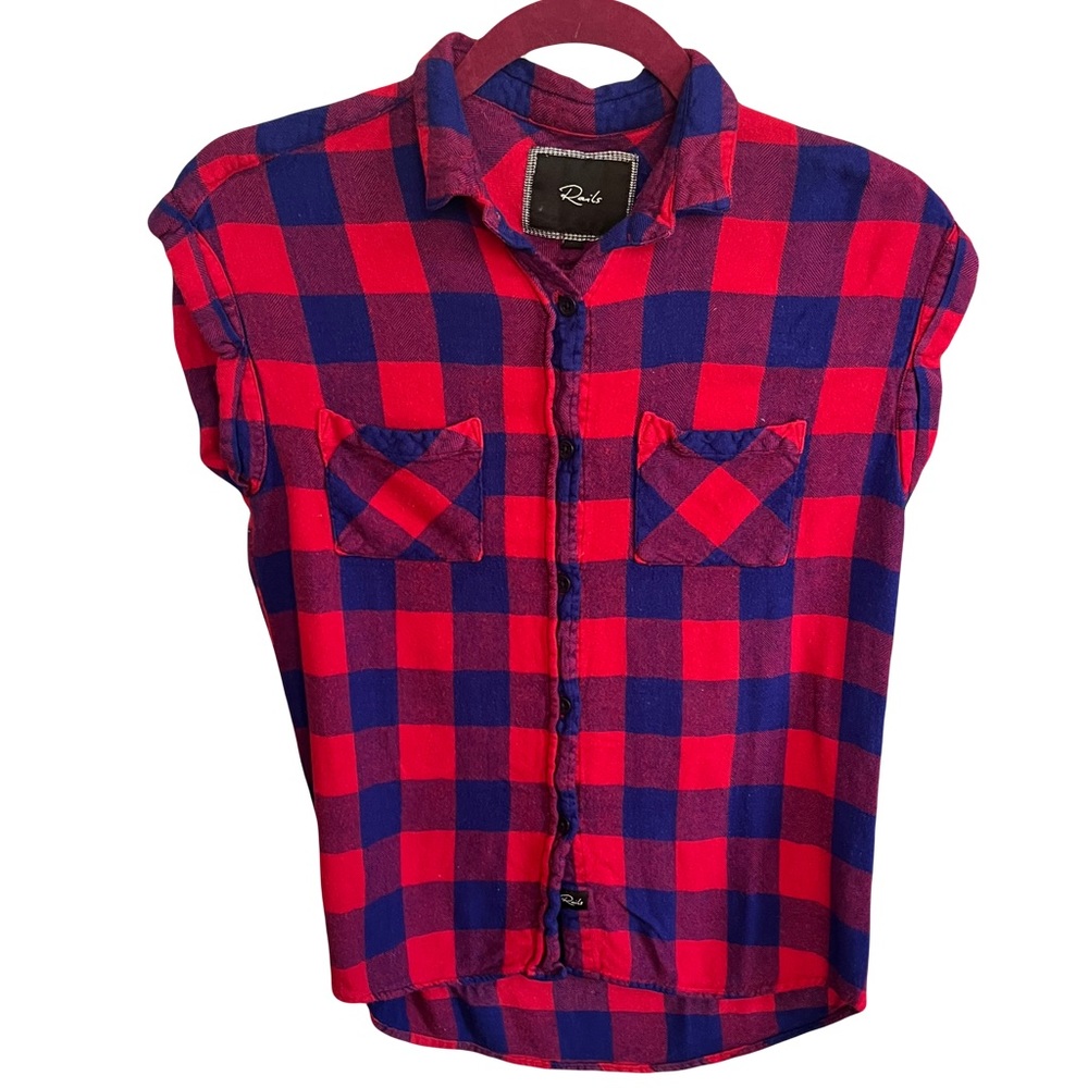 Rails plaid t-shirt